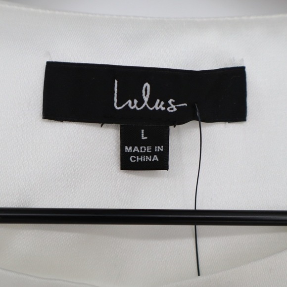 Lulus Sophisticated Icon Mini Dress Womens L Black Sleeveless Pockets Button-Up - Picture 5 of 10